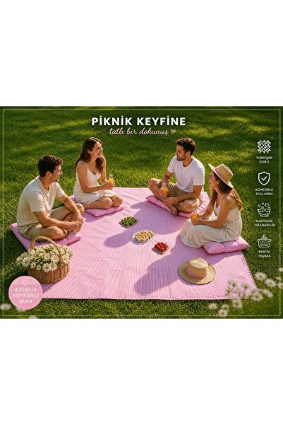 Coco Dilek piknik seti, piknik örtüsü, taşıma çantalı piknik seti