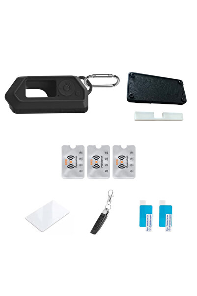 UnderShop Kit de accesorii Flipper Zero – Husă de silicon neagră V2 + Husă ne...