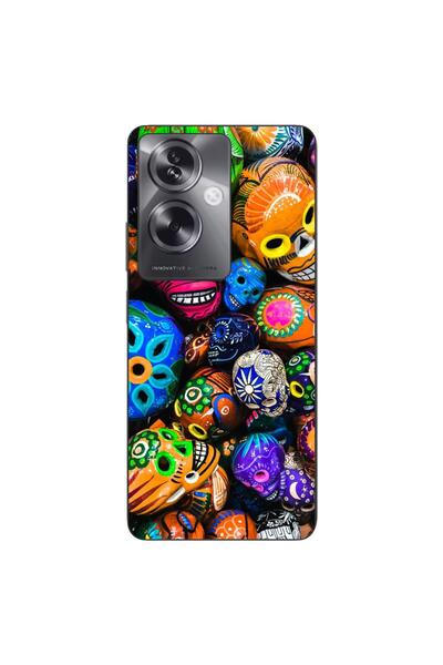 OEM Husa compatibila cu Oppo A79 5G Silicon Gel Tpu Model Halloween Cranii Co...