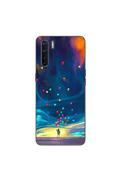 OEM Case compatible with Oppo A91 Silicone Gel Tpu Universe Balloons Pattern