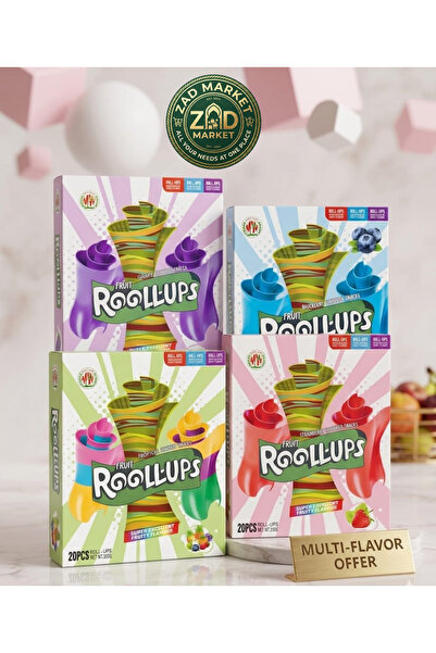 rollups seasonic مجموعة حلاوة رول اب ( عنب & فراولة & توت أزرق & تروبيكال ) 4...
