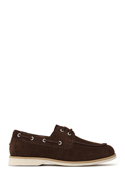 Derimod Men's Brown Lace-Up Suede Leather Casual Shoes 26Sfd691910