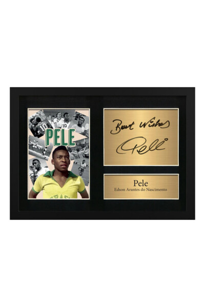 Boomah Accessories Pele Brazil Legend Autograph Framed Poster 30x40 cm – Foot...