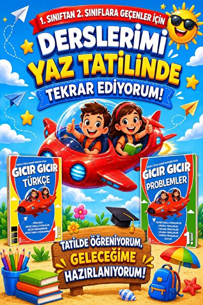 Ata Yayıncılık 1. Sınıftan 2.Sınıfa Geçenler İçin Derslerimi Yaz Tatilinde Te...