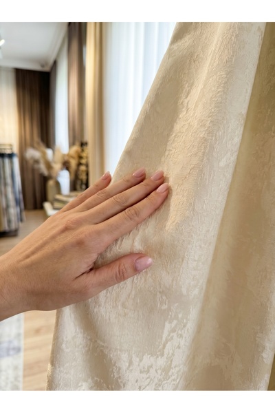 ArasyaHome Draperie de Textura Nisip Turcesc Crem