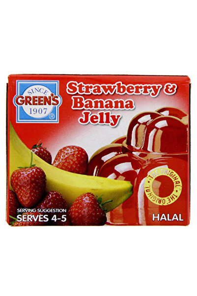 Green's جيلي جرينز بنكهة الفراولة والموز 80 جرام