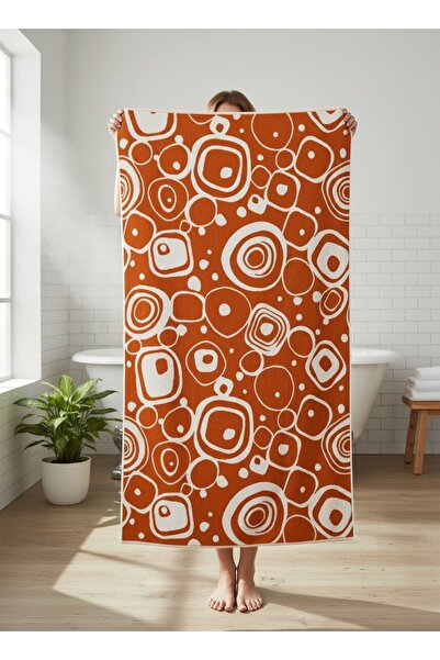 SAVESSA Shapes Series Bath Towel 90X150 cm - 100% Cotton - Thick - Extra Soft...