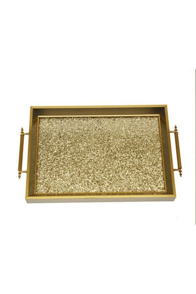 OEM Δίσκος Γάμου Χρυσός Με Glitter 50x30,5cm DW01G
