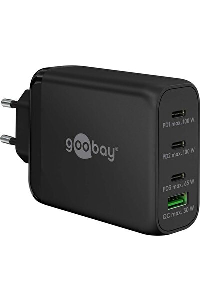 goobay Încărcător rapid multiport ≈Încărcător USB-C‚Ñ¢ PD (100 W), negru, 65555