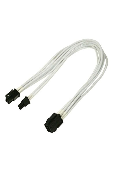 Nanoxia Kabel PCI-E 6- auf 6+2-Pin, 30 cm, Single, wei√ü