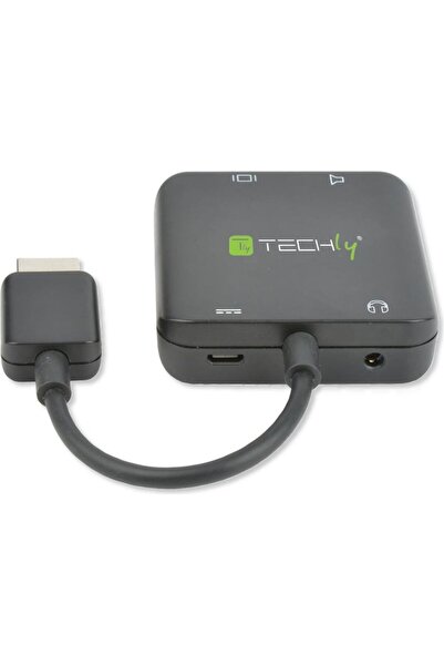 Techly Adaptor 026500 2x HDMI - S/PDIF Toslink - Jack 3.5 mm