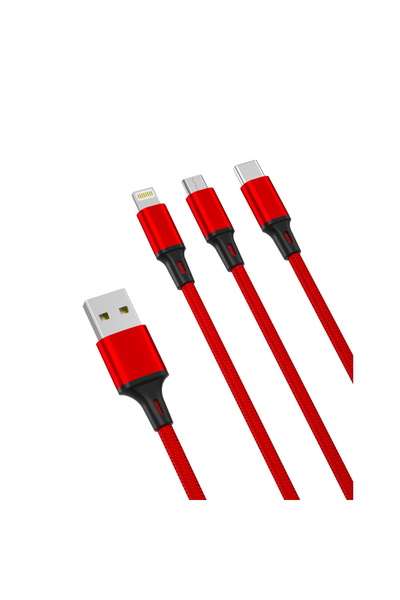 Xo Cablu USB USB-C - USB-C 1.2 m Roșu (GSM106763)