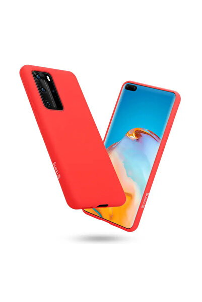 Crong Husă colorată - Etui Huawei P40 Pro (roșu)
