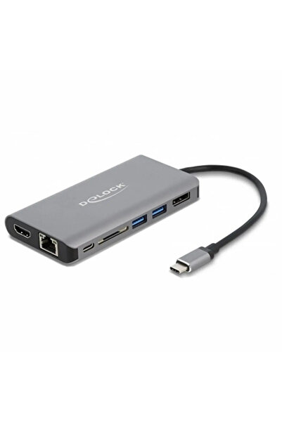 DELOCK Stație de andocare USB-C 4K-HDMI/DP/USB3.0/SD/LAN/PD 3.0