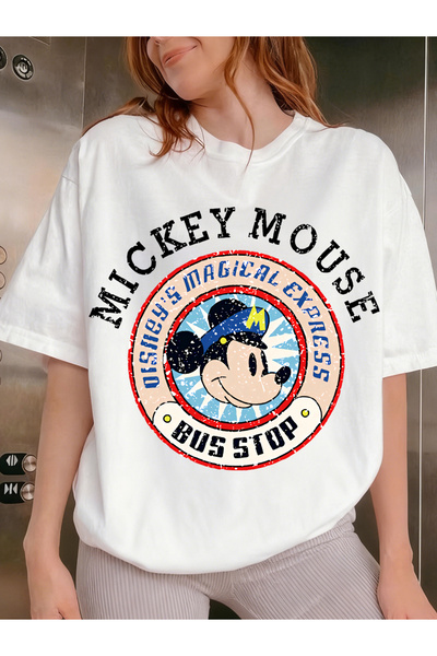 SAUDI DISNEYLAND disneyland Men and Women's 100% Cotton T-Shirt - Oversized C...