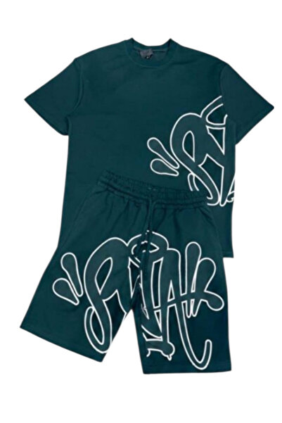 m.baba Yazılı Baskılı T-shirt 3 D Baskılı Tişört Ve Şortlu Takım