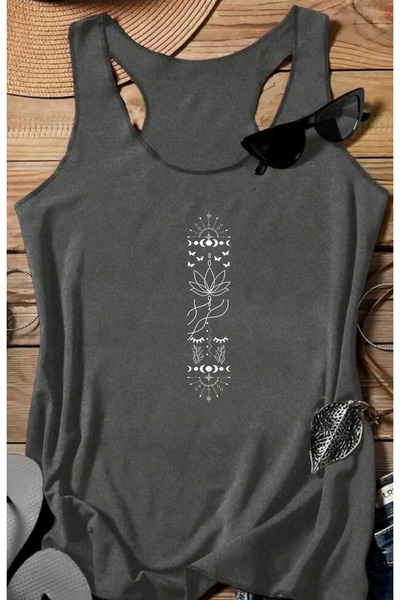 SUNFREE Yoga Lotus Flower Printed Swimmer Athlete Women's Tshirt
