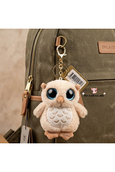 Newstar Baykuş Peluş Anahtarlık Çanta Süsü Büyük Gözlü Cute Owl
