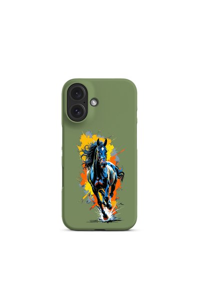 KaffCase حافظة هاتف بتصميم حصان ويلد سبيريت متوافقة مع آيفون 16