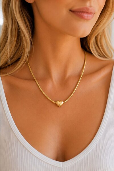 Hector&Co. Jewellery Moments Kalp Klipsli Gold Renk Kolye