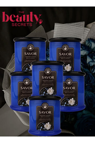 The Beauty Secrets 6 قطع شمعة معطرة سافور 500 جرام