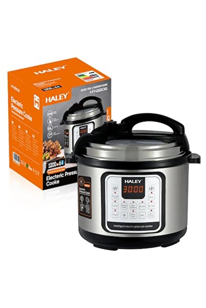 HALEY Oală sub presiune electrică multifuncțională 10 în 1, 1200W, 6L, Negru/...