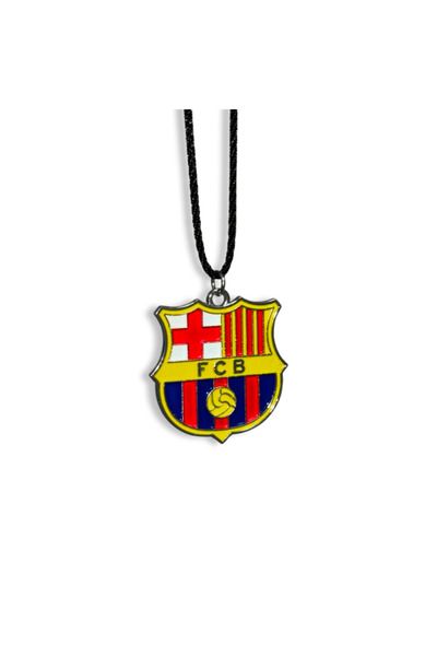 FC BARCELONA Silver necklace with logo