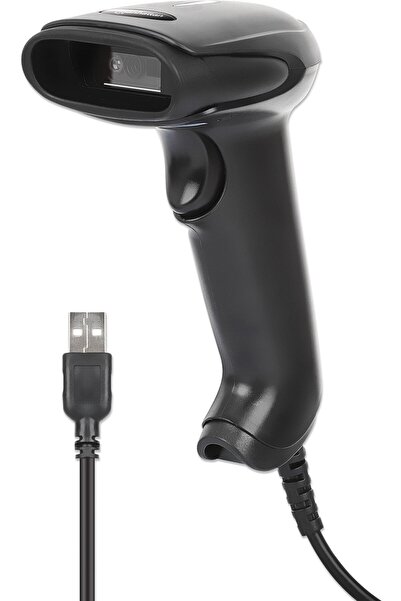 MANHATTAN Scanner de coduri de bare 2D LED 320mm 1,4m cablu USB negru