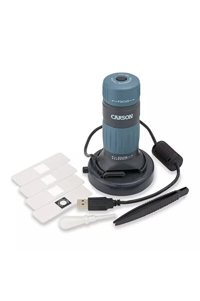 Carson USB Digital Microscope with LED Illumination, 90x-480x, zPix 300