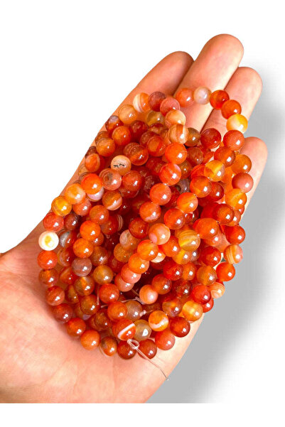 Bozhi Bead Set Agate Natural Stone 8mm - Natural Stone Beads Agate