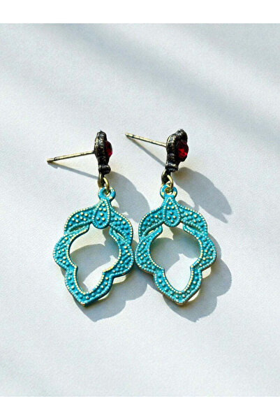 Bozhi Geometric Earrings Metal Luminous Style