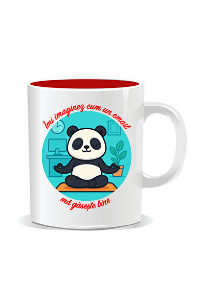 Mug Mania Cana personalizata cu mesaje pentru corporatisti, Imi imaginez cum ...