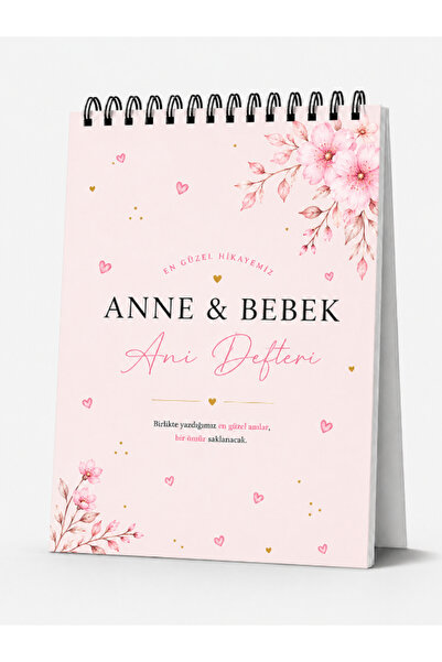 Pembe Yayınevi Anne Bebek Günlüğü - Baby Journal - Kız Bebek Anı Defteri