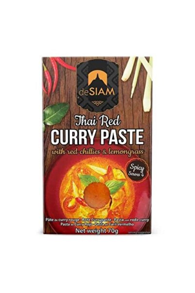 De Siam معجون الكاري الأحمر التايلاندي 70 جرام