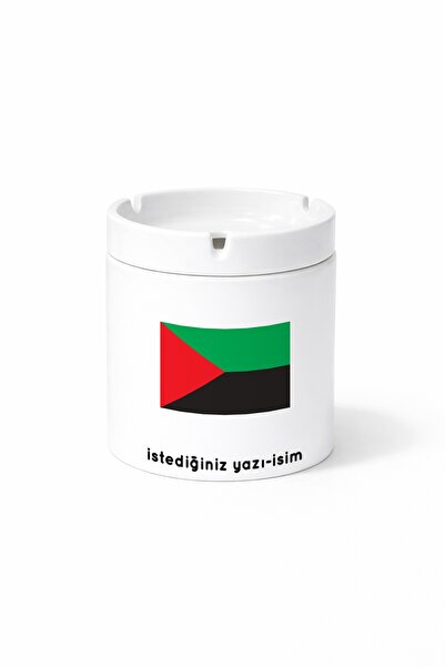 Kirbi Reklam منفضة سجائر مطبوعة بعلم مارتينيك، هدية منفضة سجائر مطبوعة بعلم م...