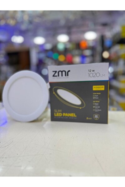ZMR İkili Paket 12W Beyaz Kasa Slim Panel Armatür ( GÜN IŞIĞI 3000K )