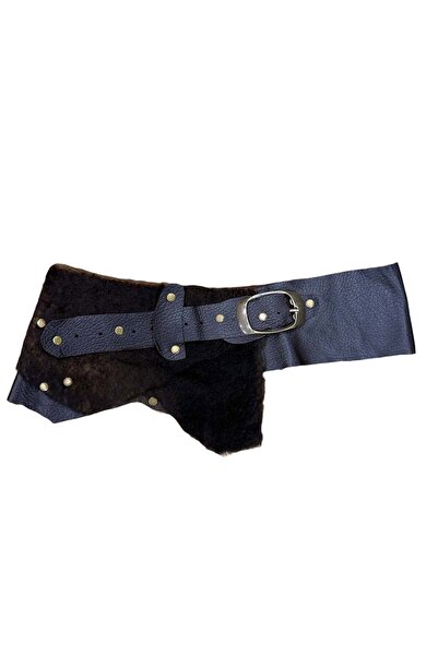 Yılday Gür Butik Noctaine Fur Detailed Handmade Design Leather Belt - Bohemia...