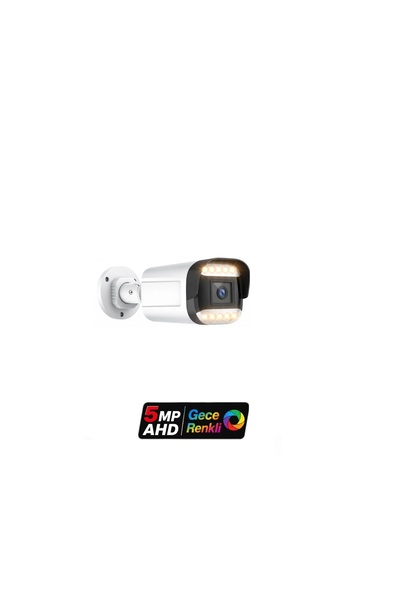 Midcom J-TECH 7070 5MP 12 LED SONY LENS Gece Renkli Warm Light 1080P AHD Güvenlik Kamera