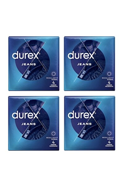 Durex Set 16 Jeans Condoms, Regular Fit Normal