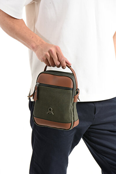 KASVA DERİ 3 Compartment Zippered Adjustable 1st Quality Cross Strap Waterpro...