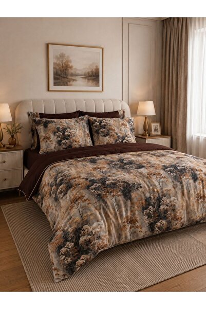 Zeren Home Çeyizlik Premium Duvet Cover Set |   Special Boxed |   Nature Patt...