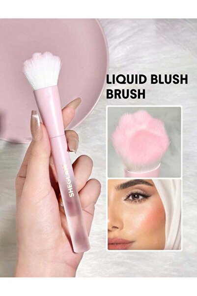 MAANAGE Color Bloom Likit Allık Karıştırma Fırçası (Kedi Patisi Tasarımlı)