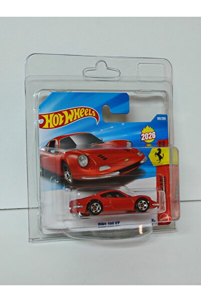 HOT WHEELS FERRARİ SERİSİ - FERRARİ DINO 206 GT MODEL ARABA (KORUMA KABI İLE ...