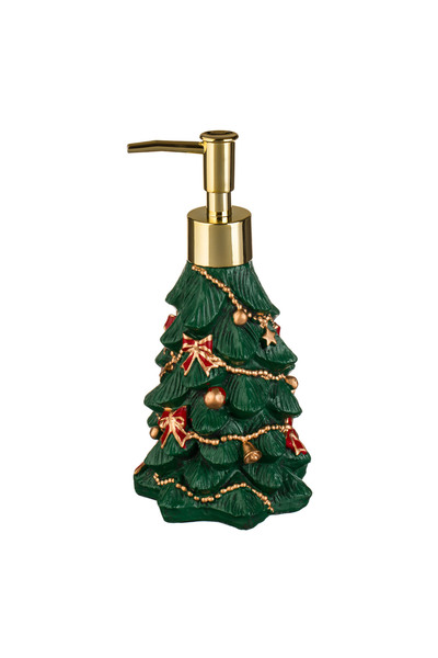 Zumzeria Green Christmas Tree Shaped Resin Liquid Soap Dispenser 250ml
