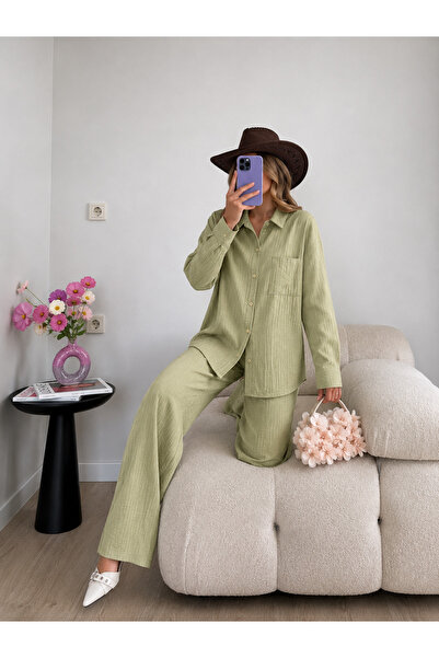 Ekim Store Strawberry Shirt and Pants Two-Piece Set