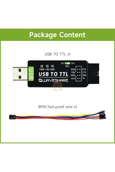 WaveShare USB TTL Endüstriyel FT232RL Dönüştürücü Modül