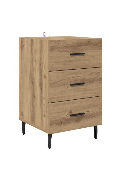 vidaxl Dulap de noapte Stejar Artizanal 40 x 40 x 66 cm Lemn compozit