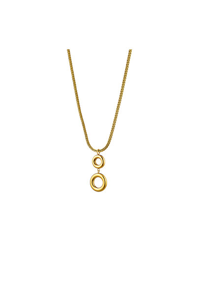 OXETTE 18k Gold Plated Pendant Necklace Links
