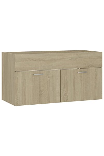 vidaxl Dulap de chiuvetă, stejar Sonoma, 90x38,5x46 cm, PAL