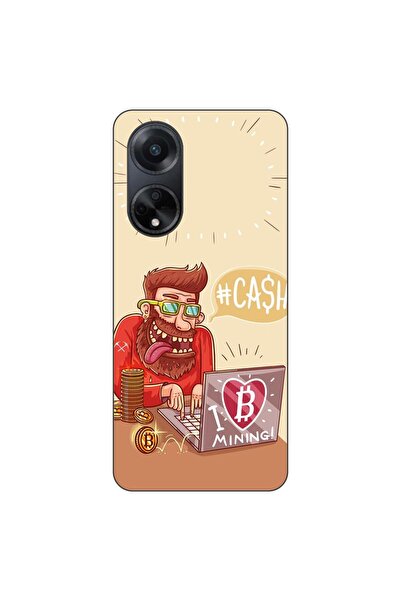 OEM Θήκη συμβατή με Oppo A98 5G Σιλικόνης TPU Μοντέλο BTC Mining